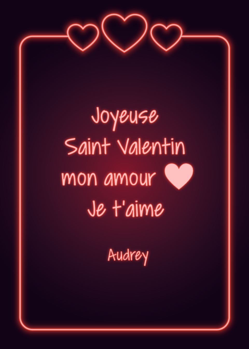 Message st valentin