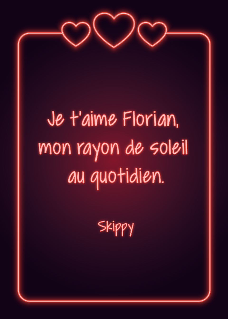 Message st valentin