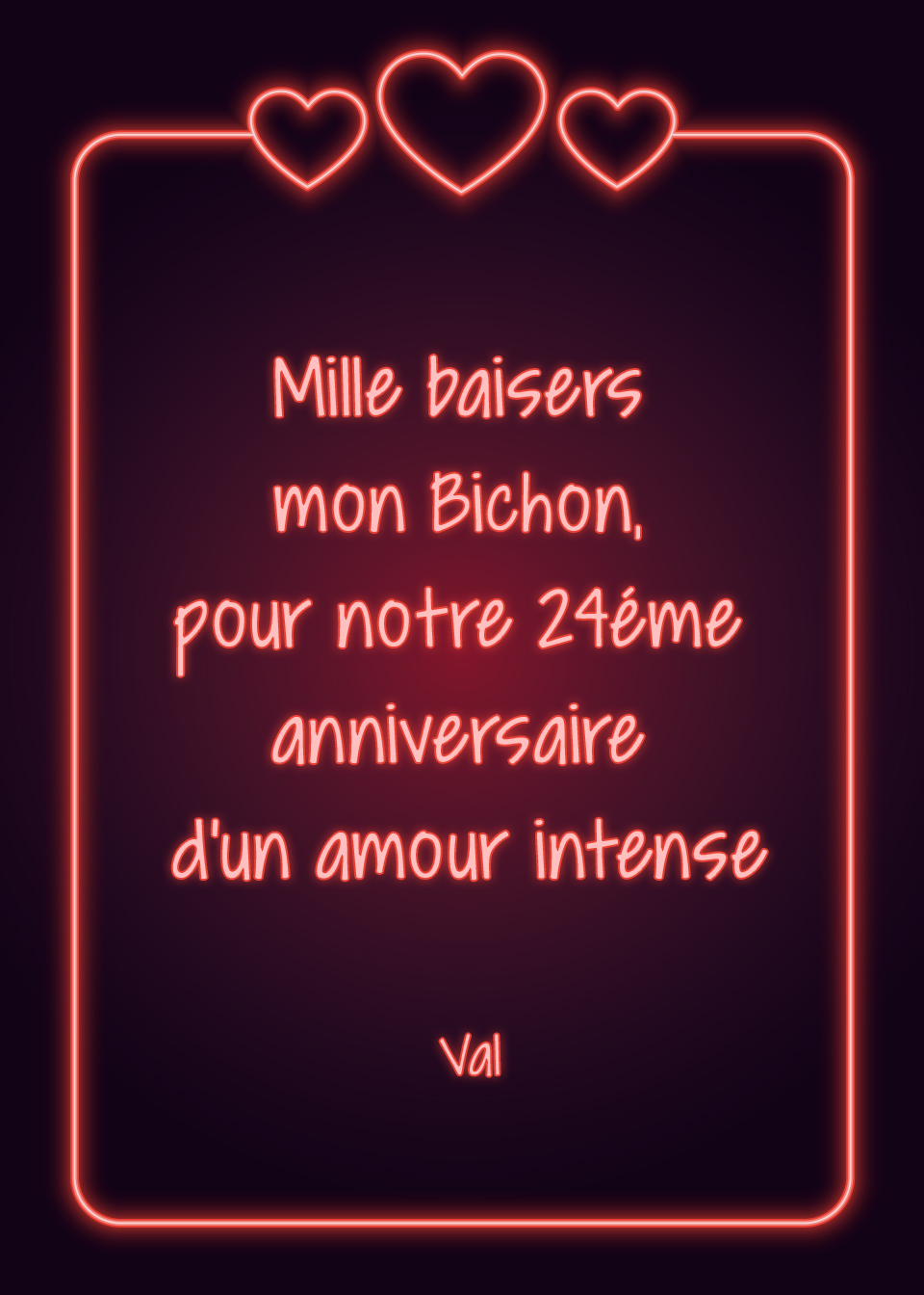 Message st valentin