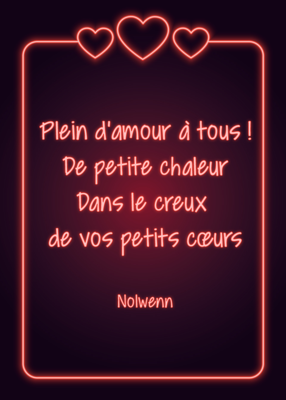 Message st valentin