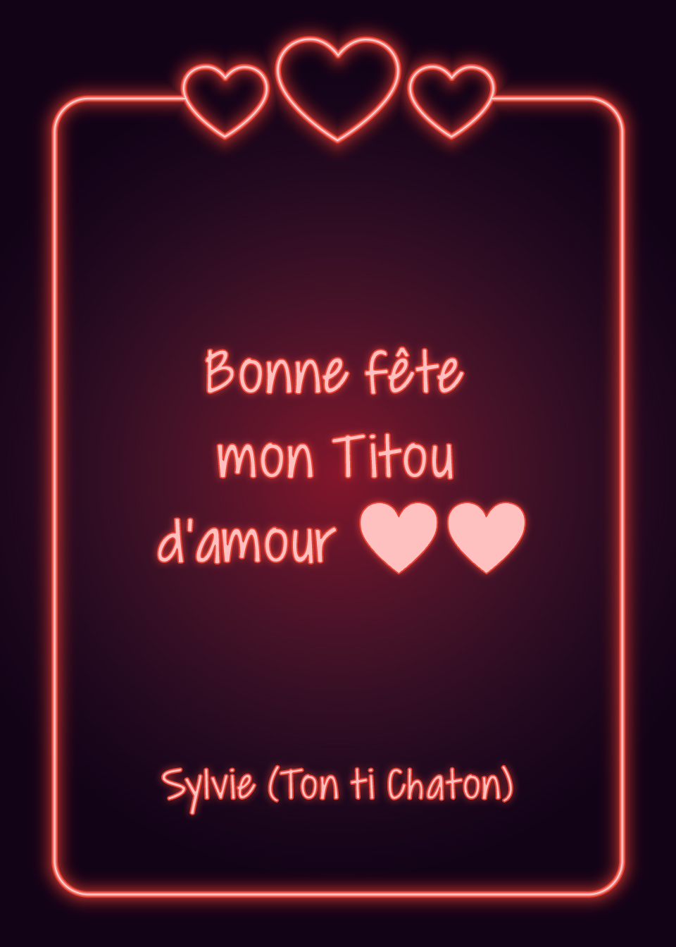 Message st valentin