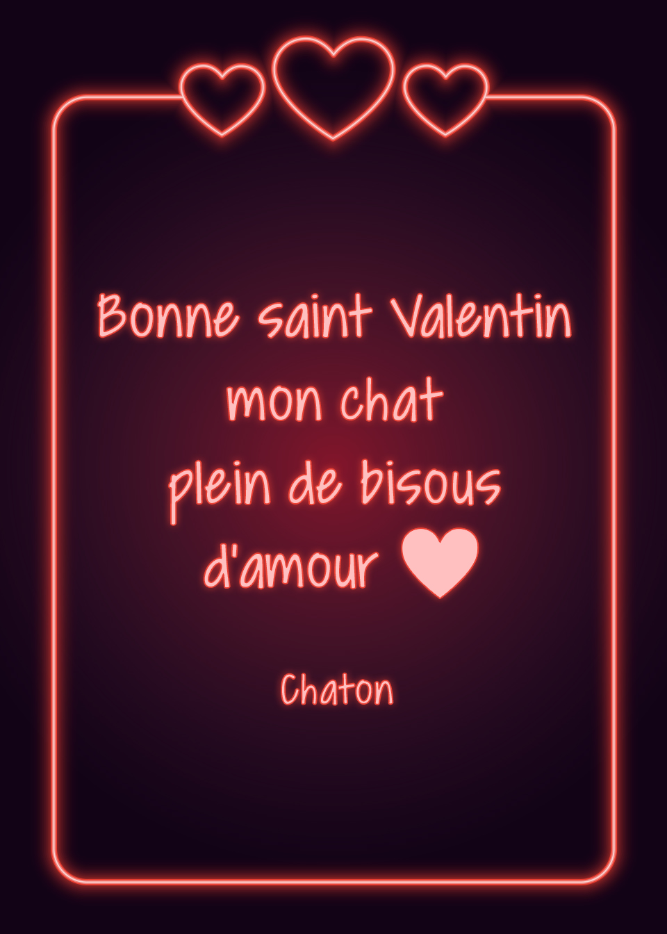 Message st valentin