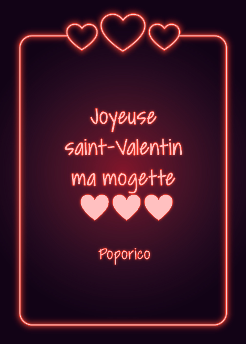 Message st valentin