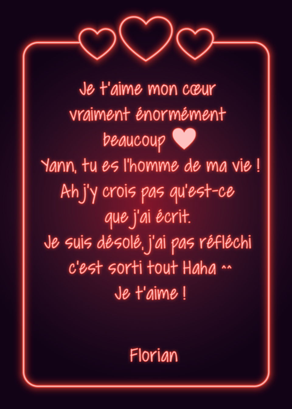 Message st valentin