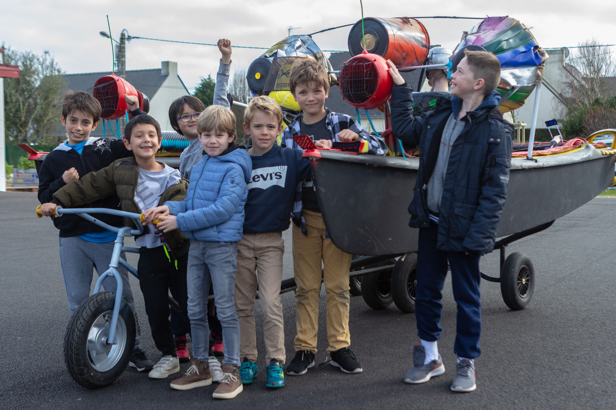 Le char des enfants de l'école Gambetta