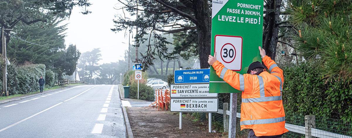 Le 1er février, Pornichet passe officiellement à 30 km/h