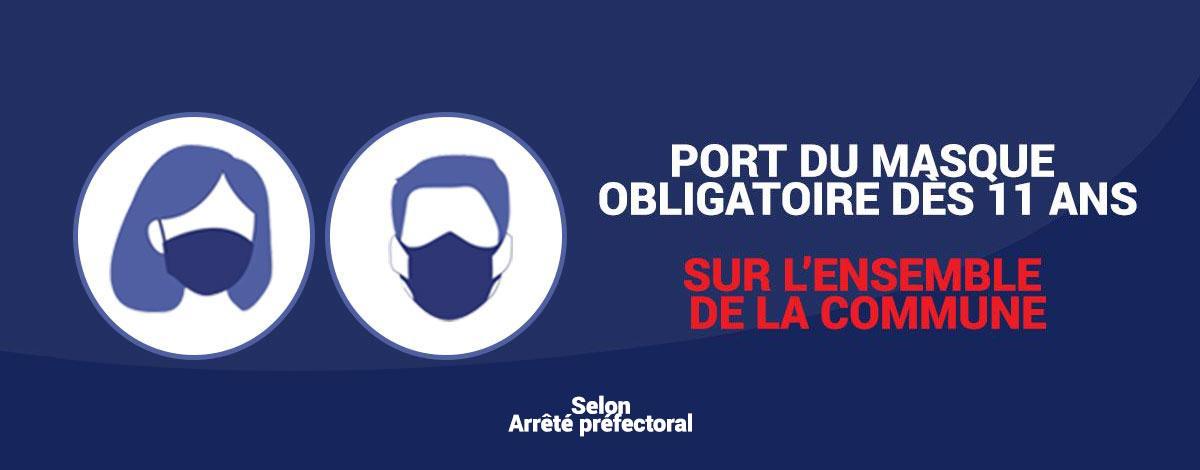 Le port du masque de nouveau obligatoire en extérieur
