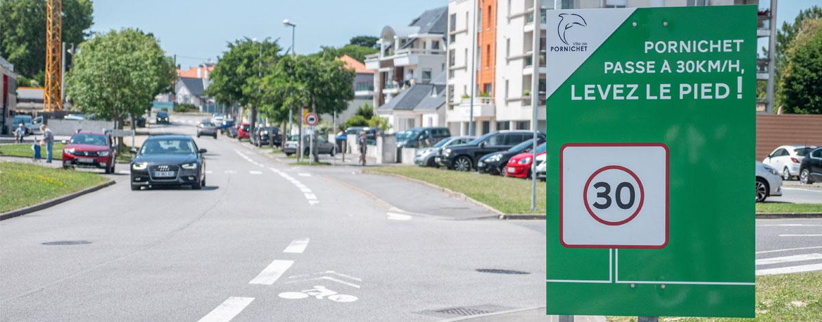 A Pornichet, même en vacances, on roule à 30 !