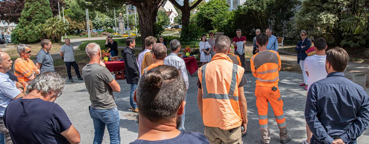 1ère phase d’Aménagement du Cœur de Ville : la Municipalité remercie les personnels