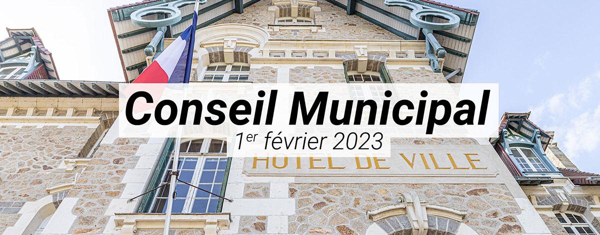 Conseil municipal du 1er février 2023