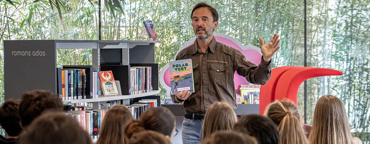 Thierry Colombié, lauréat du Prix Ados 2023, à la rencontre des collégiens