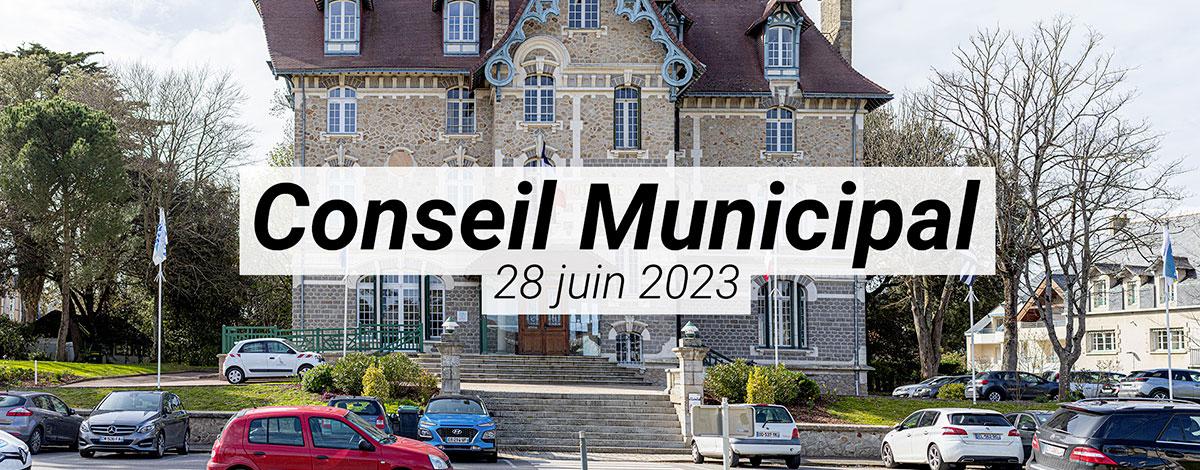 Conseil municipal du 28 juin 2023
