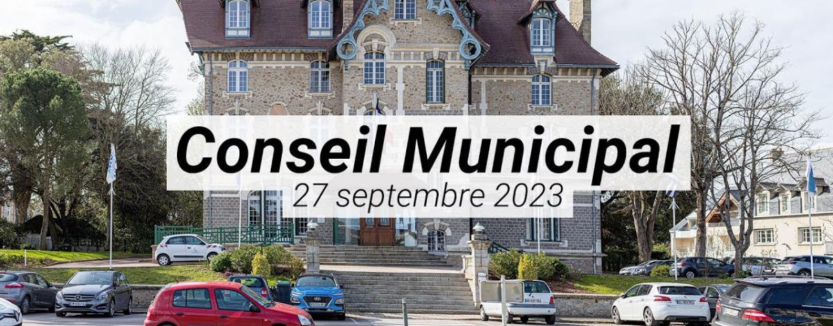 conseil municipal du 27 septembre 2023