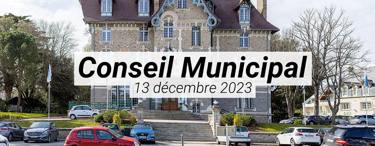 Conseil municipal du 13 décembre 2023