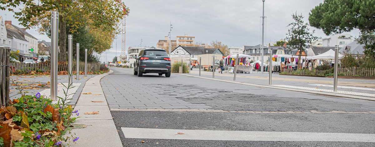 poursuite des travaux de reprise des pavages autour de la place du marché