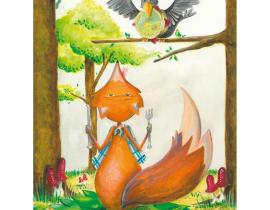 Le Corbeau et le Renard, illustration de Servan Legoff