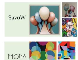 illustration Exposition de deux artistes : Mona Colombia et SavoW