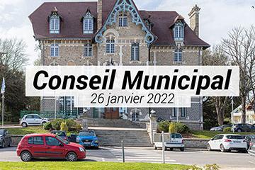 Conseil municipal du 26 janvier 2022