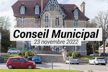 Conseil municipal du 23 novembre 2022