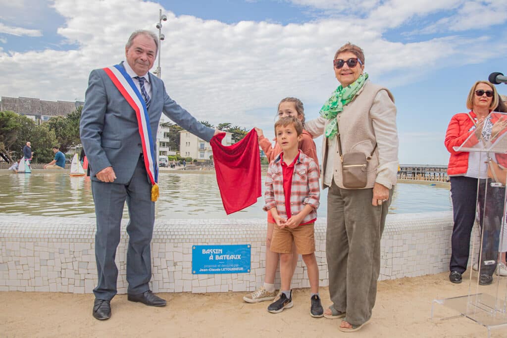 hommage à jean-Claude Letourneur au bassin à bateaux de Pornichet