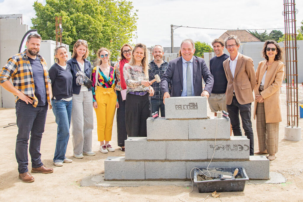 pose de première pierre maison médicale pornichet